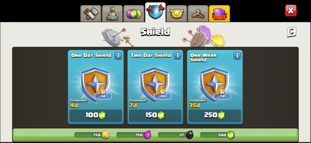 Shields | Supercell Support Portal